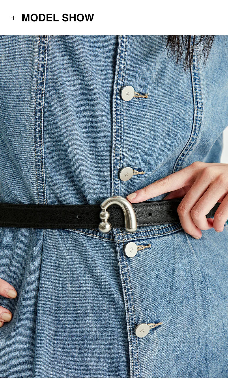 Amazing Song Metal Nail Buckle Belt Shirt Belt Women’s Belt Jean Waist Dress Belt Studs Belt Accessories