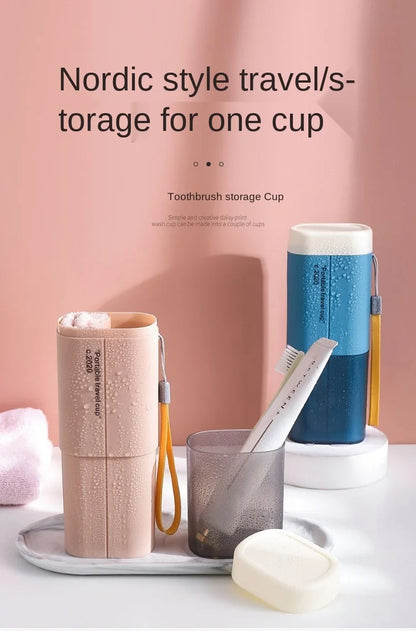 Travel Portable Toothbrush Toothpaste Holder Storage Case Box Organizer Household Storage Cup Outdoor Holder Bathroom Accessorie