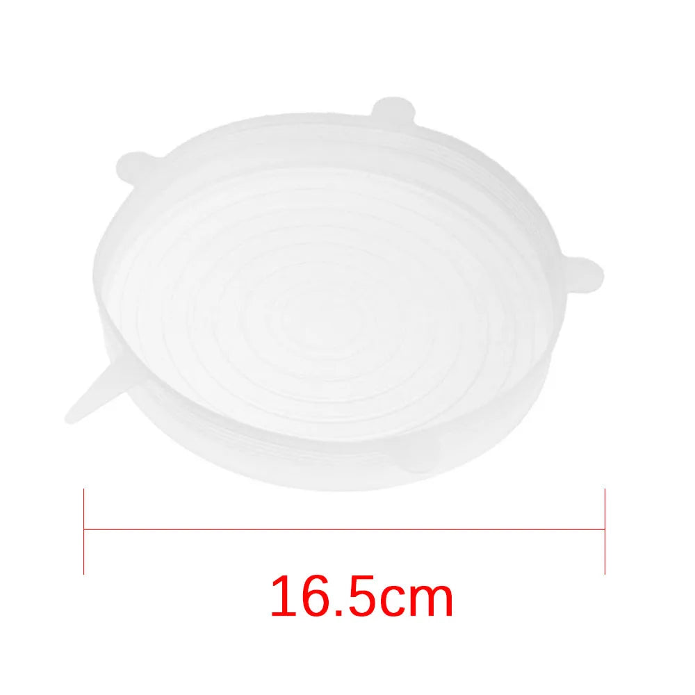 Universal Reusable Silicone Stretch Lids Food Wrap Silicone Cover for Cookware Bowl Pan Cooking Kitchen Accessories