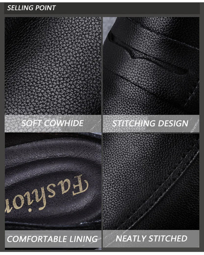 Quality Men Slippers Leather Men Mules Half Shoe Loafers Moccasins Outdoor Non-slip Black Beach Sandals Slides Zapato Hombre