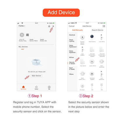 Wifi Leak Detector Water Detector Leakage Sensor Smart Home Alarm Tuyasmart Smart Life APP Flood Alert Overflow Security