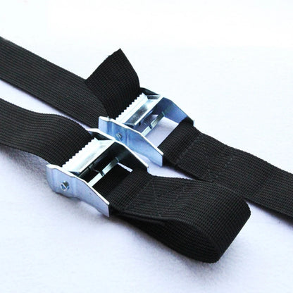 New 6M*25mm Black Tie Down Strap Strong Ratchet Belt Luggage Bag Cargo Lashing With Metal Buckle Dropshipping