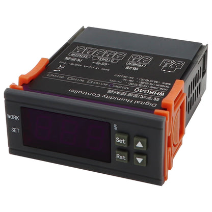 WH8040 Temperature&Humidity Controller 1% ~ 99% Air Refrigeration Thermostat for Home Fridge Lab Cooler 12V/24V/220V