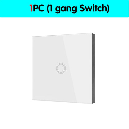 Smart Home Touch Light Switch Led Wireless 86*86 Remote on Off Wall Switch AC 110V 220V 10A Receiver 1/2/3gang for Ceiling Lamp