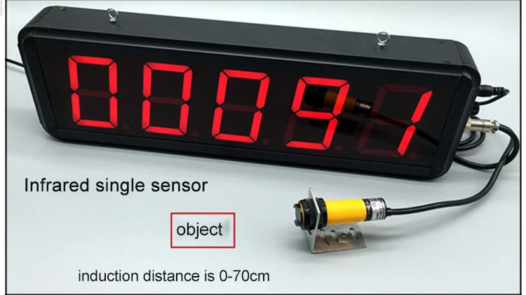 LED Digital Large Screen Electrostatic Induction Counter Infrared Automatic Production Line Pipeline Counting Electronic Counter