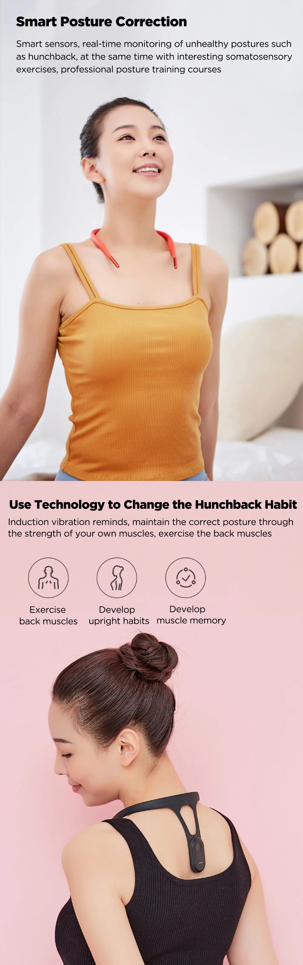Hipee Smart Posture Correction Device Posture Training device Corrector For Adult Child Hunchback Correction (fast shipping)