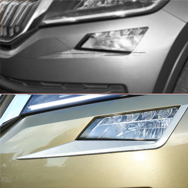For Skoda Kodiaq Accessories 2017 2018 2019 2020 ABS Chrome Car Rear Back Fog Light Lampshade Cover Trim Auto Styling Sticker