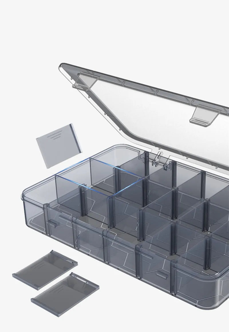 Organizer 9-24 Grids Adjustable Storage Container  Compartment Plastic Storage Box Component Screw Holder Case Display Container