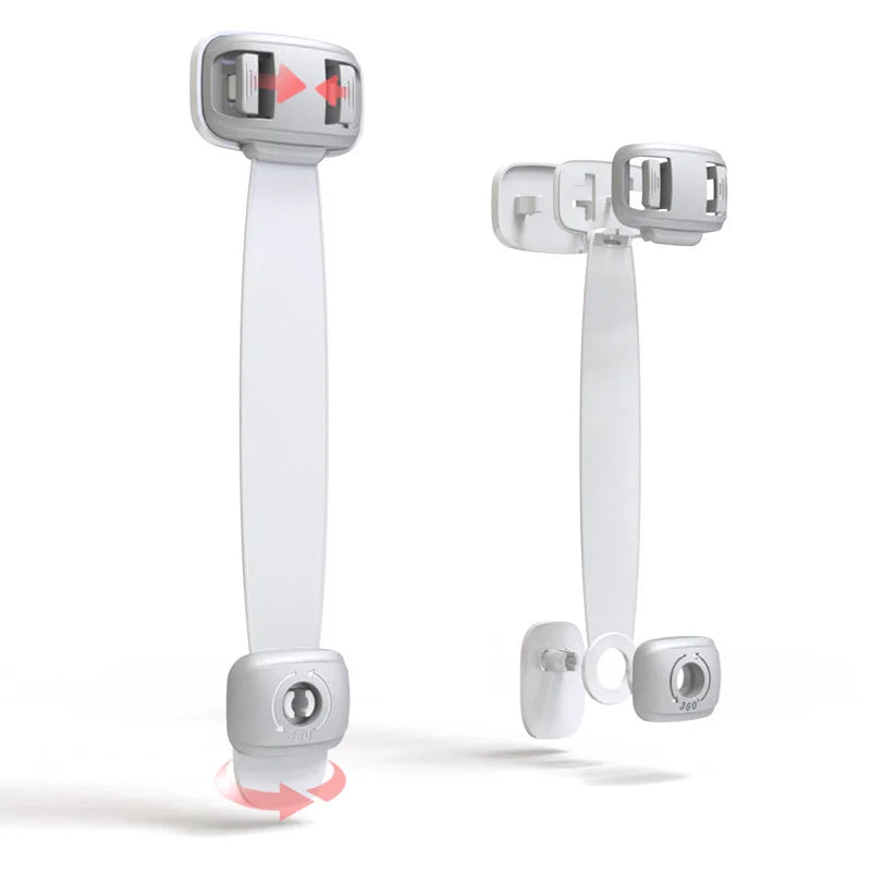 1/4 PCS Baby Safety Drawer Door Lock Multi-Function Child Protection Anti-Pinch Cabinet Refrigerator Safety Buckle Plastic