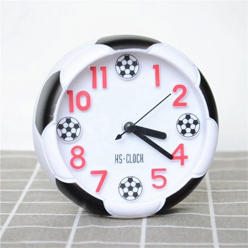 Creative Football Alarm Clock Desktop Alarm Clock Student Desktop Alarm Clock Round Alarm Clock Table Clock Digital Poin