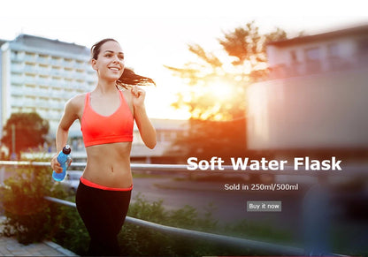 AONIJIE Soft Flask Water Bottle Folding Collapsible Water Bags TPU Free For Running Hydration Pack Waist Bags SD09/10 250/500ml