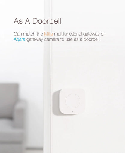 Aqara Wireless Switch Zigbee Connection Versatile Control Button for Smart Home Devices Compatible with Xiaomi Apple HomeKit