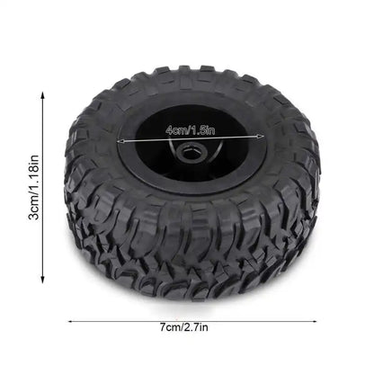 4Pcs 1:16 Crawler Tires Rubber Anti-skid Tyres RC Accessory Remote Control Militaty Car Part