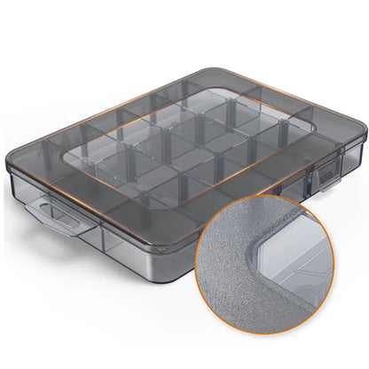 Organizer 9-24 Grids Adjustable Storage Container  Compartment Plastic Storage Box Component Screw Holder Case Display Container
