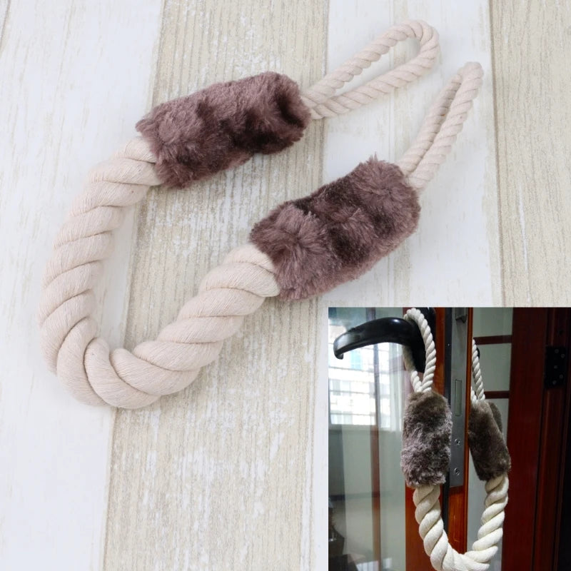 Doorstop Cotton Rope Sailor Knot Door Stopper Slamming Shut Wedge Door Handles Stoppers Door Window Protectors