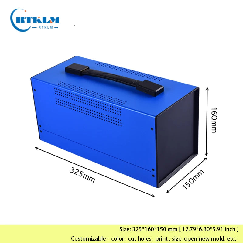 Electronics housing for amplifier diy instrument case Iron project box iron pcb junction box metal box 325*160*150mm