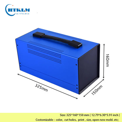 Electronics housing for amplifier diy instrument case Iron project box iron pcb junction box metal box 325*160*150mm