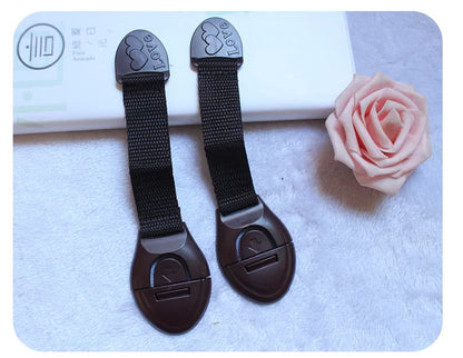 Baby Safety Cabinet Lock Baby Safety Protection Drawer Webbing Safety Lock Baby Anti-pinch Hand Cloth With Child Safety Hook