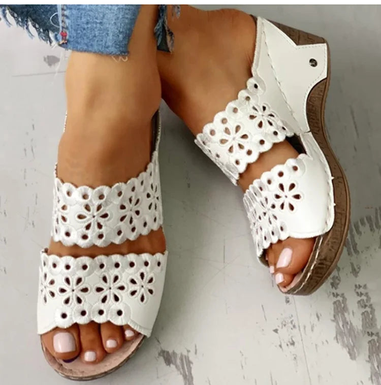Women's sandal Wedge women shoes Summer Beach Sandal Women Fashion Gladiator Flat shoes gladiator sandal women Sandalias mujer