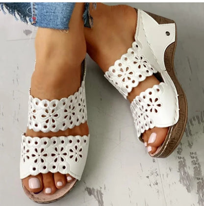 Women's sandal Wedge women shoes Summer Beach Sandal Women Fashion Gladiator Flat shoes gladiator sandal women Sandalias mujer