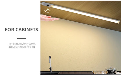 Smart Led Wall Lamp 5V USB Hand Sweep Switch Motion Sensor Kitchen Cabinet Corridor WC Indoor Toilet Backlight Bar Strip Light