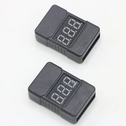 BX100 1-8S Lipo Battery Voltage Tester/ Low Voltage Buzzer Alarm/ Battery Voltage Checker with Dual Speakers