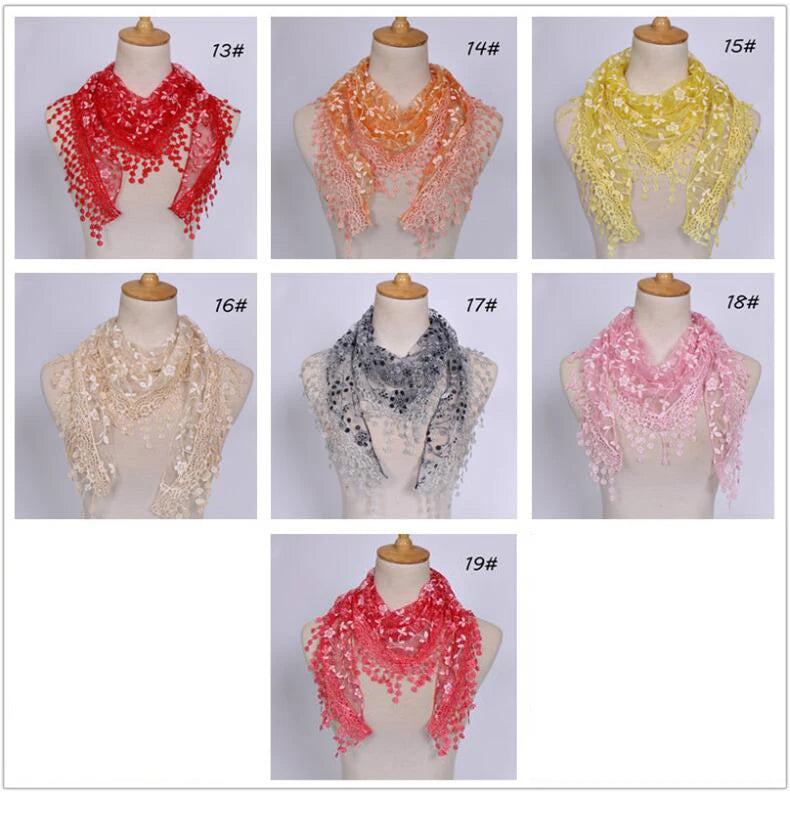 Embroidered Lace Scarf for Church Shawl Catholic Veil Church Scarf Sheer Floral Scarves Prayer Shawl Spanish Mantilla for Church