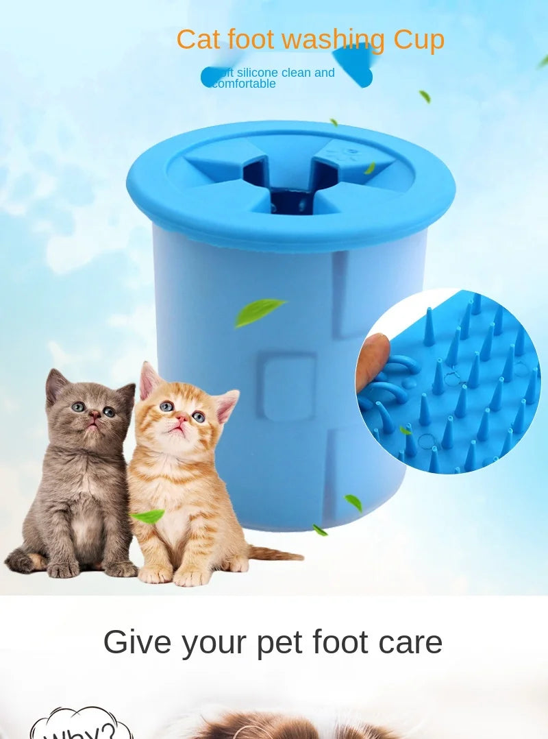 Pet Supplies for Small and Large Dogs - Dog Paw Cleaner Cup, Silicone Pet Feet Washer, Cat Paw Cleaning Tool, Portable