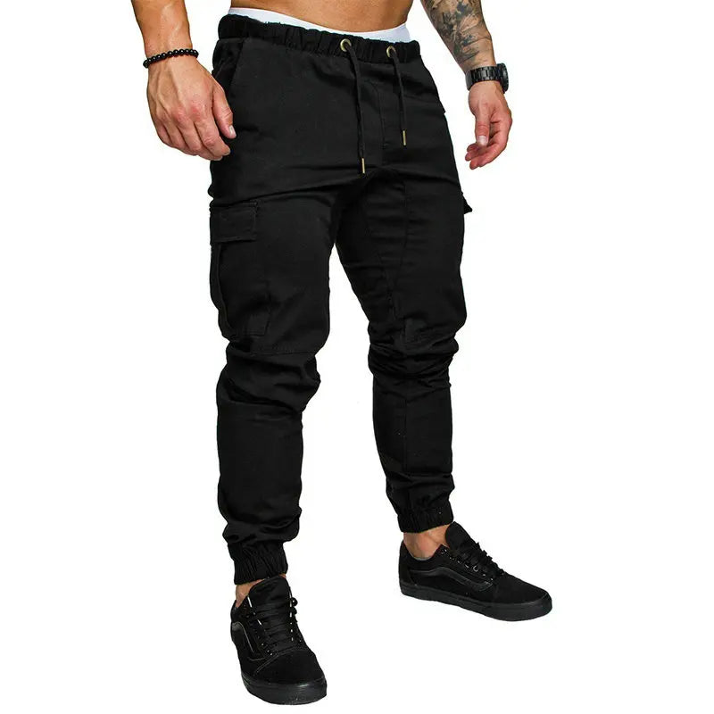 Autumn Men Pants Hip Hop Harem Joggers Pants 2025 New Male Trousers Mens Joggers Solid Multi-pocket Pants Sweatpants M-5XL