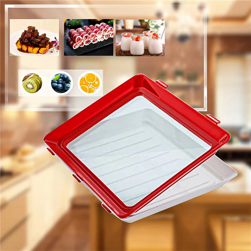 Creative Food Fresh-keeping Tray Food Vacuum Fresh-keeping Clapboard Refrigerator Food Storage