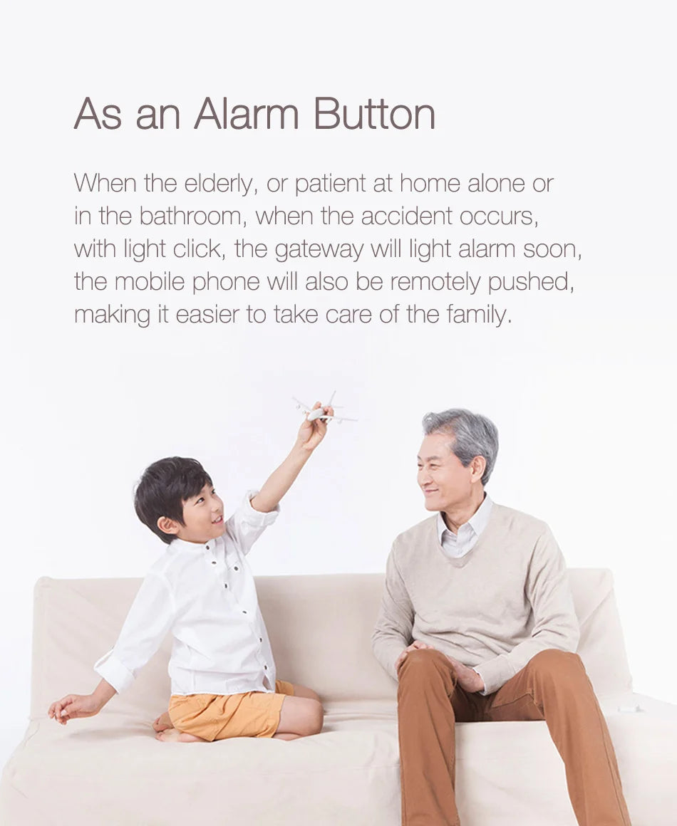 Aqara Wireless Switch Zigbee Connection Versatile Control Button for Smart Home Devices Compatible with Xiaomi Apple HomeKit