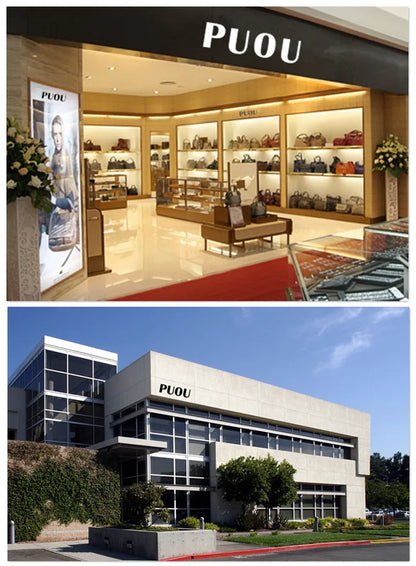 PUOU Double Card Wallet Aluminium RFID Blocking Metal Card Package Card Holder Credit Card Case Men Card ID Holder Card Box