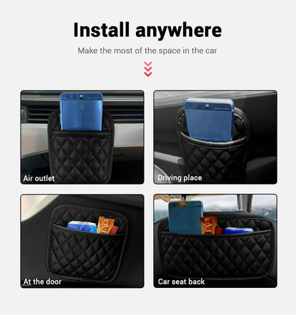 Multifunction Car Organizers Pocket Bags For Car Storage Box Collecting Bag For Cards Phone Key Sticky Pouch In Car Interior