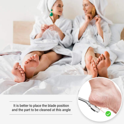 New Foot Care Tool Stainless Steel 1pc Dead Skin Callus Remover Planer Cutter Shaver Foot + 50pcs Blades