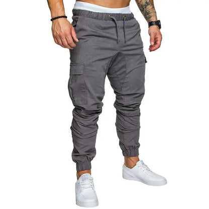 Autumn Men Pants Hip Hop Harem Joggers Pants 2025 New Male Trousers Mens Joggers Solid Multi-pocket Pants Sweatpants M-5XL