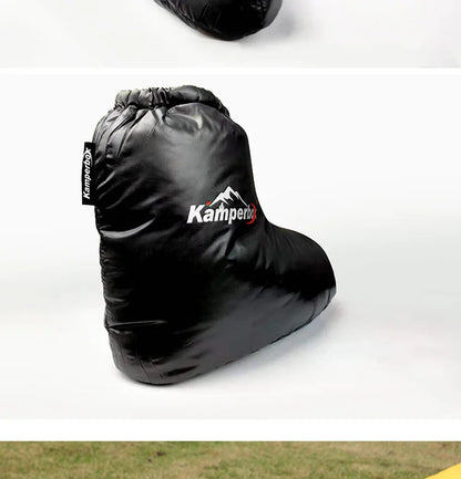 Kamperbox Down Slippers Down Socks Camping Down Booties for Sleeping Bag Camping  Down Socks AQ3