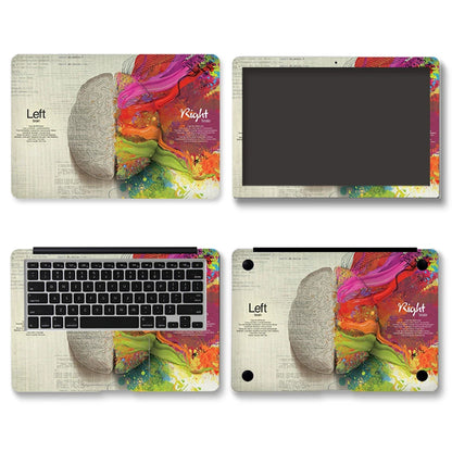 DIY Laptop Film Left and Right Brain Cover Laptop Sticker Laptop Skin 12/13/14/15/17-inch Art Decal Laptop Decoration
