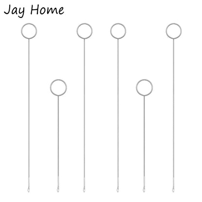 Sewing Loop Turner Hook with Latch Stainless Steel Loop Turner Hook 2 Sizes Loop Turner Tool for Fabric Strips Accessories