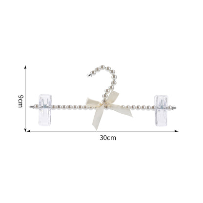 1Pc Pearl Clothes Hanger Kids Thicker Drying Racks Seamless Anti-slip Windproof Clothing Hanger Organization Home Decoration