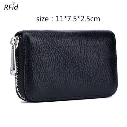 Women RFID Blocking Wallet Genuine Leather Anti Theft 36 Card Holders Women Wallets With Phone Case Clutch Bags Coin Purse Girl