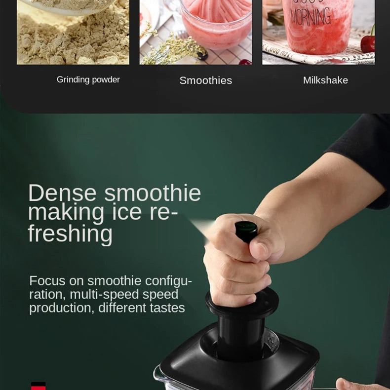 THANKSHARE 3000W Heavy Duty Commercial Grade Blender 6 Blades Mixer Juicer Fruit Food Processor Ice Smoothies BPA Free 2L Jar