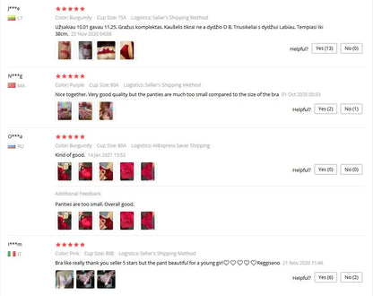 Lingerie  Sexy Bra Set  Women Push Up Lenceria Mujer Femme Underwire Langerie Girl Bralette Bras And Panty Feminina Lace Underwe