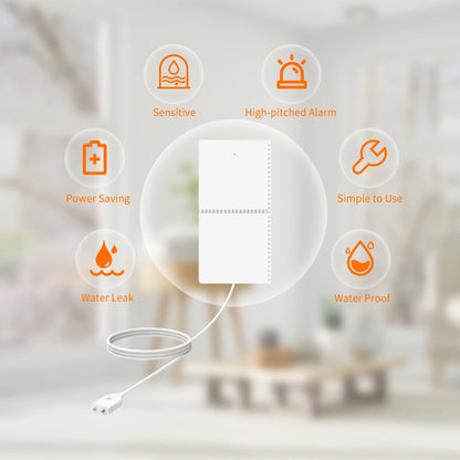 Staniot Tuya Smart Water Leakage Detector Compatible With Home Security Alarm System Support Low Battery Alarm Flood Sensor