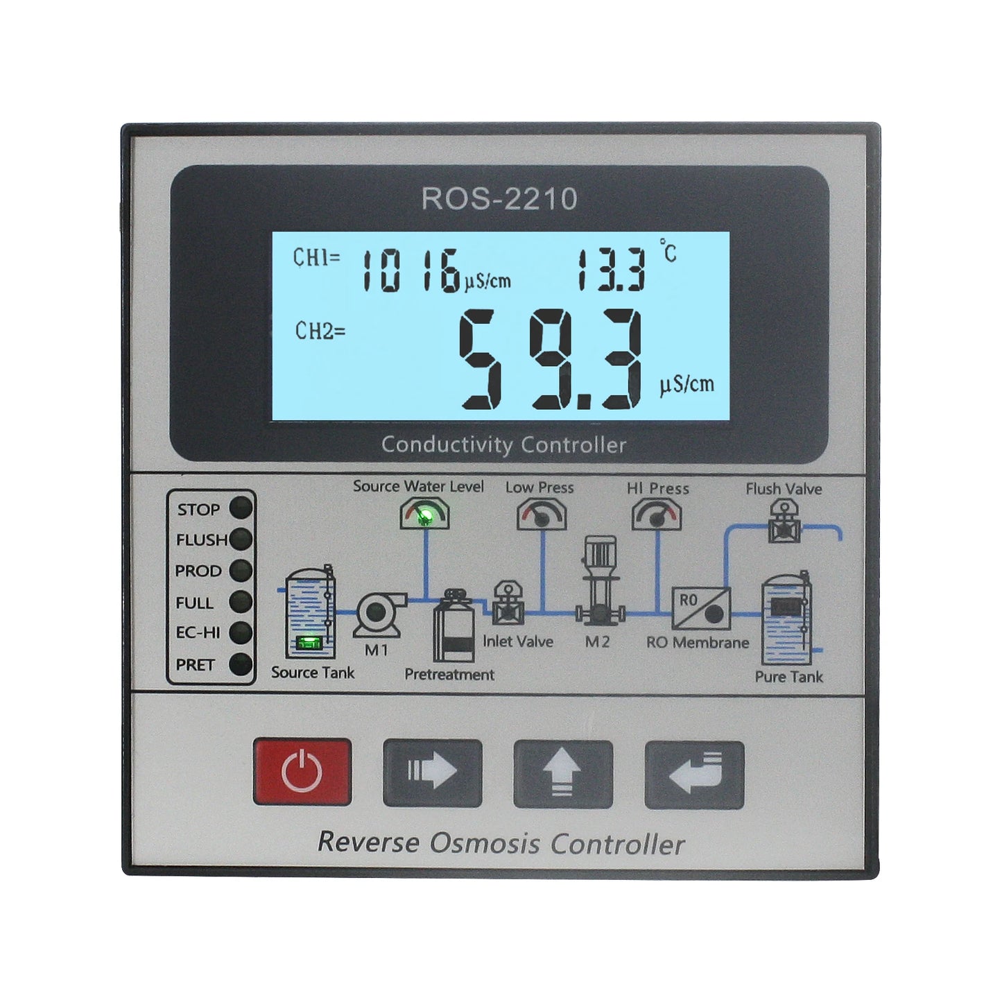 Online Water Ro Controller Sing Stage Ro System Controler and Conductivity with Sensor for RO System Water Purification System
