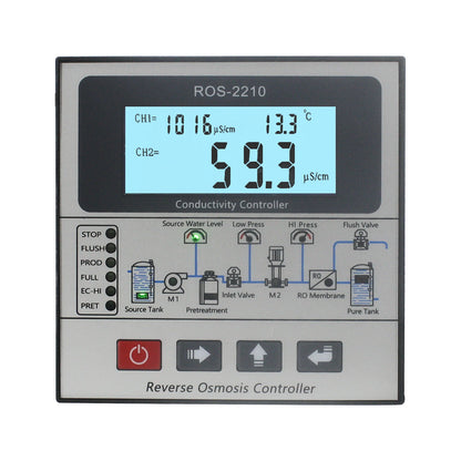 Online Water Ro Controller Sing Stage Ro System Controler and Conductivity with Sensor for RO System Water Purification System
