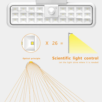 Outdoor Solar Lights With Motion Sensor  360° Rotatable Led Outdoor Lighting Waterproof Smart Control Garden Wall Light