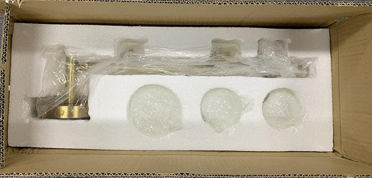 Modern ball wall lamp Decorative luxury wall light for Corridor TV Background Golden Black Mirror Vanity G9 bedside reading lamp