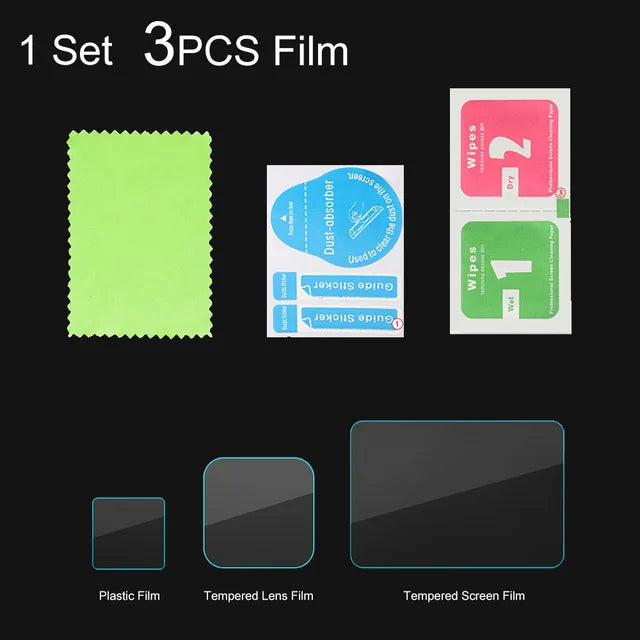 6Pcs Camera Lens Tempered Glass Film HD Screen Protector Dustproof Protective Film for GoPro 8 Sports & Action Video Cameras