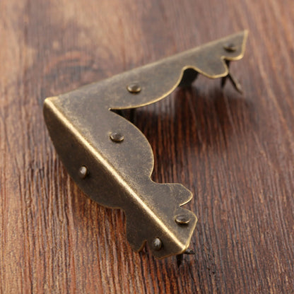 4pcs 46*46mm Antique Bronze Corner Protector Guard Metal Crafts Decorative Bracket For Furniture Hardware