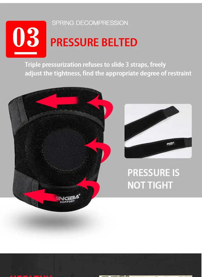 JINGBA SUPPORT 1 PCS Sports Fitness Knee Pads For Joints Protector Kneecap Adjustable Knee Pads Support Joelheira Drop Shipping